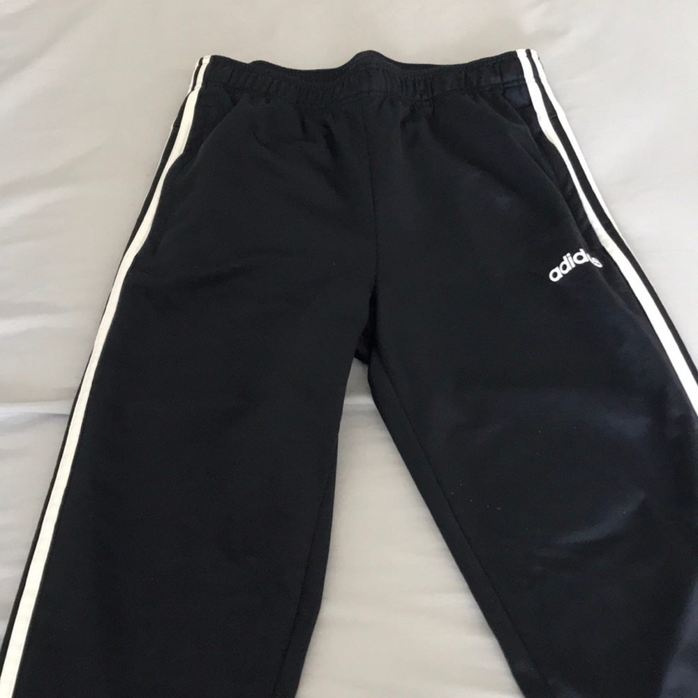 Adidas Navy with white stripes jogger